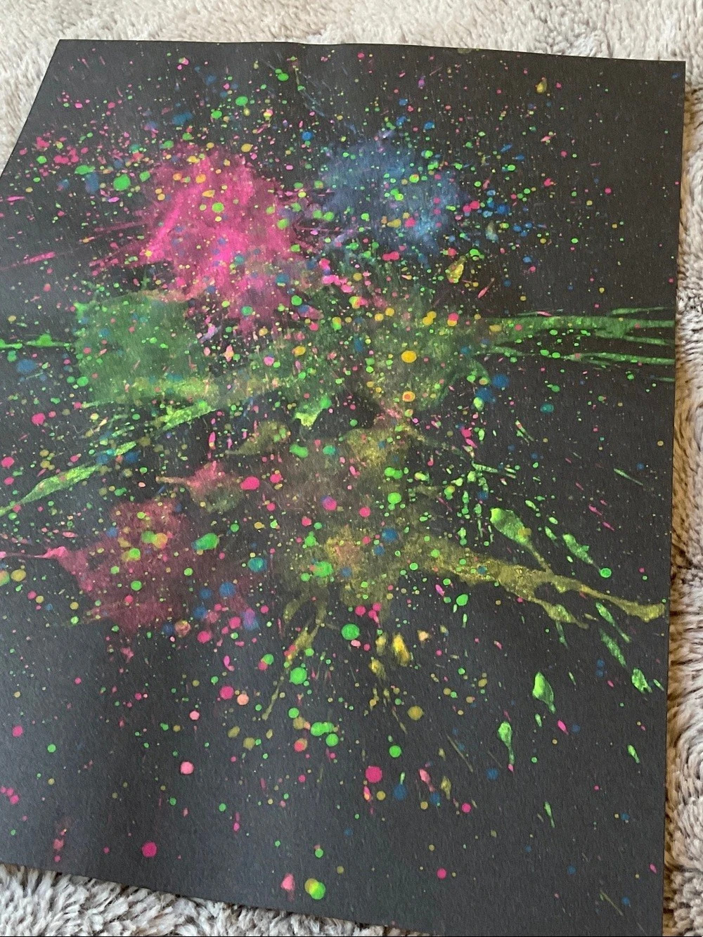 Abstract Splatter Painting Background - Picture 4 of 4